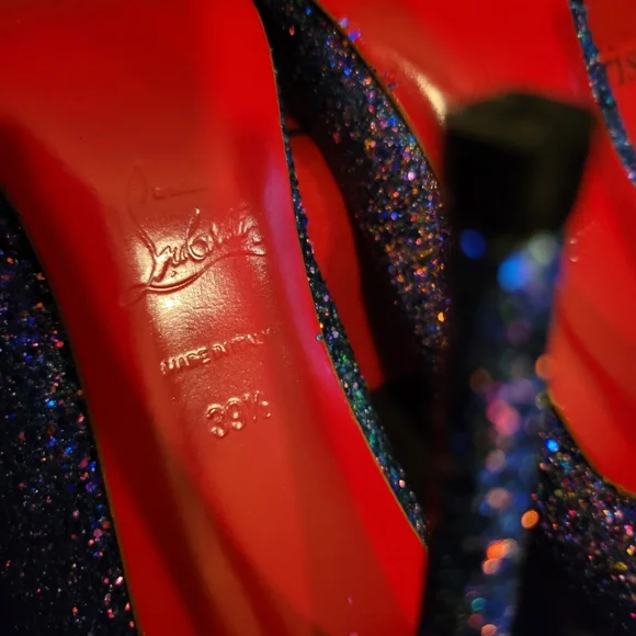 Christian Louboutin Glitter Pigalle 39.5 - Picture 10 of 12